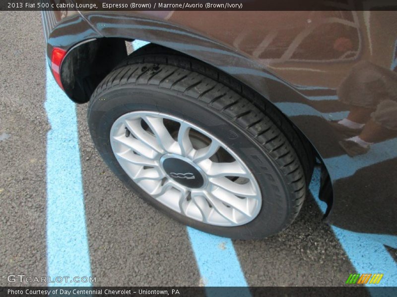 Espresso (Brown) / Marrone/Avorio (Brown/Ivory) 2013 Fiat 500 c cabrio Lounge