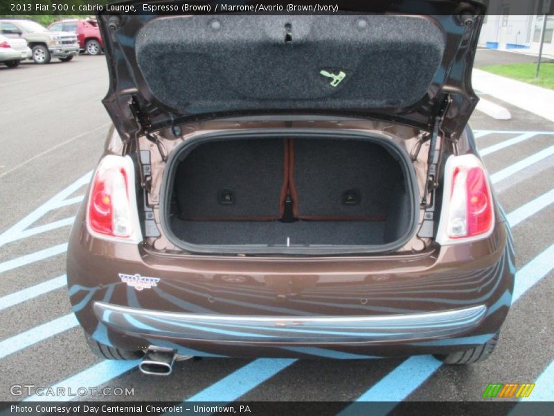 Espresso (Brown) / Marrone/Avorio (Brown/Ivory) 2013 Fiat 500 c cabrio Lounge