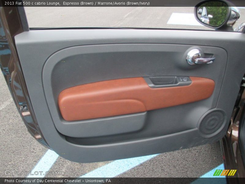 Espresso (Brown) / Marrone/Avorio (Brown/Ivory) 2013 Fiat 500 c cabrio Lounge