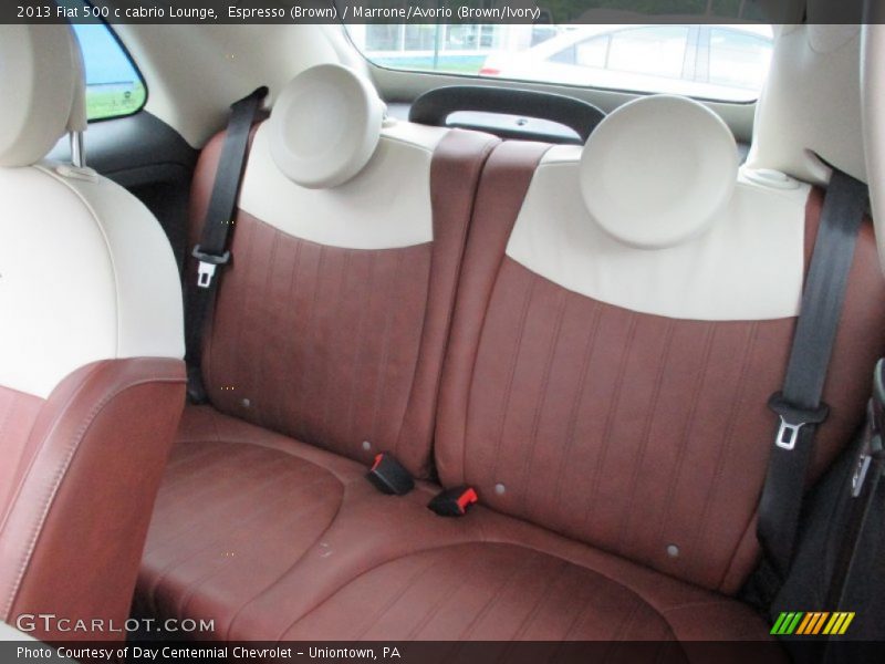 Espresso (Brown) / Marrone/Avorio (Brown/Ivory) 2013 Fiat 500 c cabrio Lounge