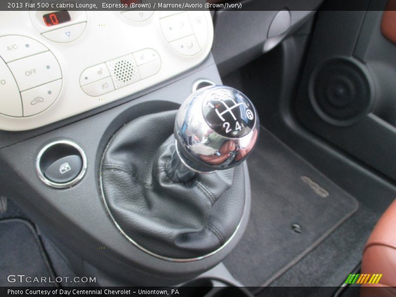 Espresso (Brown) / Marrone/Avorio (Brown/Ivory) 2013 Fiat 500 c cabrio Lounge