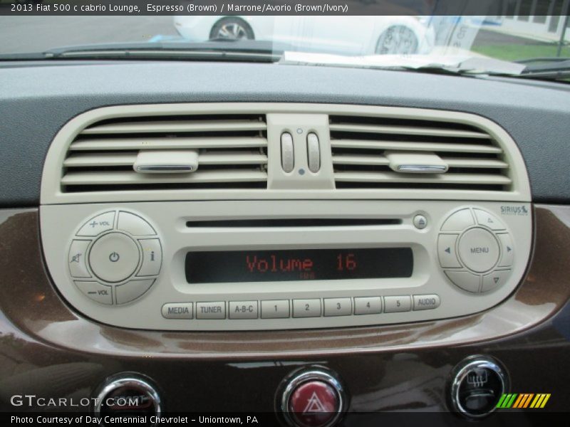 Espresso (Brown) / Marrone/Avorio (Brown/Ivory) 2013 Fiat 500 c cabrio Lounge