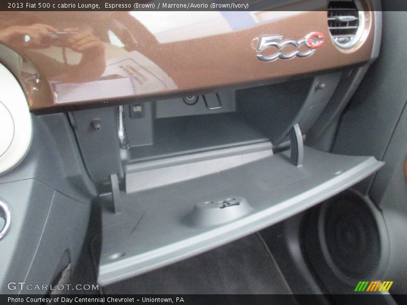 Espresso (Brown) / Marrone/Avorio (Brown/Ivory) 2013 Fiat 500 c cabrio Lounge