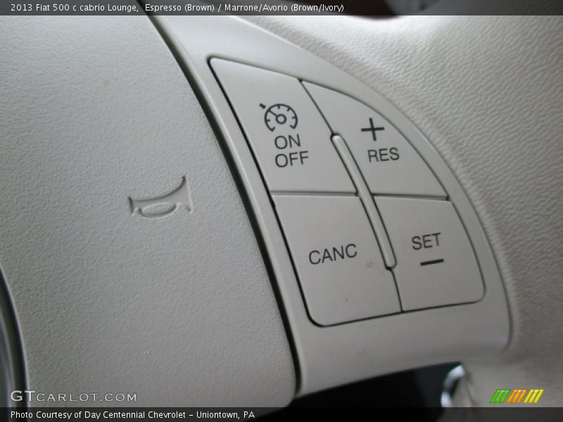Espresso (Brown) / Marrone/Avorio (Brown/Ivory) 2013 Fiat 500 c cabrio Lounge