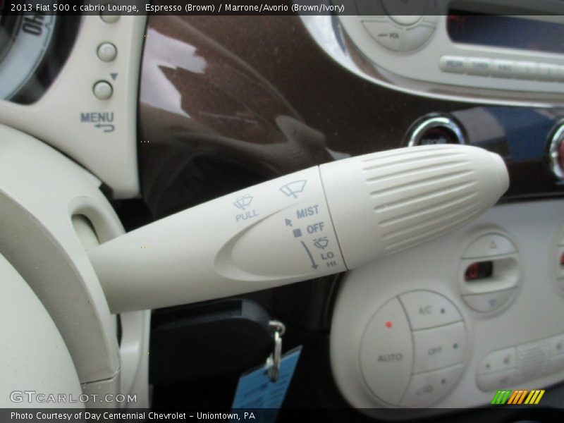 Espresso (Brown) / Marrone/Avorio (Brown/Ivory) 2013 Fiat 500 c cabrio Lounge