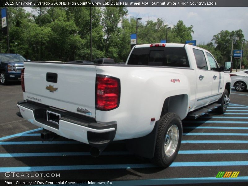 Summit White / High Country Saddle 2015 Chevrolet Silverado 3500HD High Country Crew Cab Dual Rear Wheel 4x4
