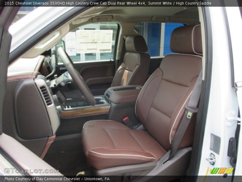 Front Seat of 2015 Silverado 3500HD High Country Crew Cab Dual Rear Wheel 4x4