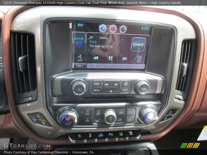 Controls of 2015 Silverado 3500HD High Country Crew Cab Dual Rear Wheel 4x4
