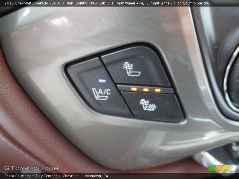 Controls of 2015 Silverado 3500HD High Country Crew Cab Dual Rear Wheel 4x4