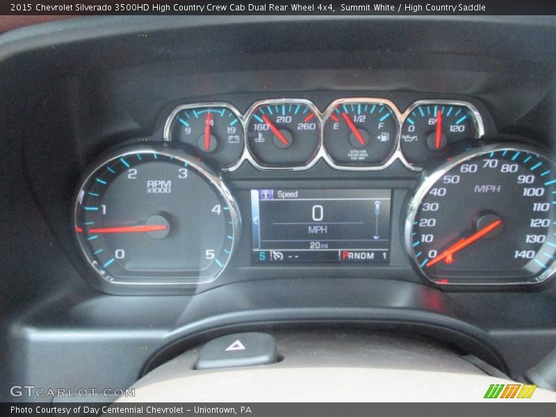  2015 Silverado 3500HD High Country Crew Cab Dual Rear Wheel 4x4 High Country Crew Cab Dual Rear Wheel 4x4 Gauges