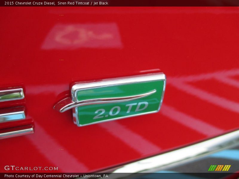 Siren Red Tintcoat / Jet Black 2015 Chevrolet Cruze Diesel