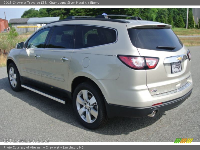Champagne Silver Metallic / Ebony 2015 Chevrolet Traverse LTZ