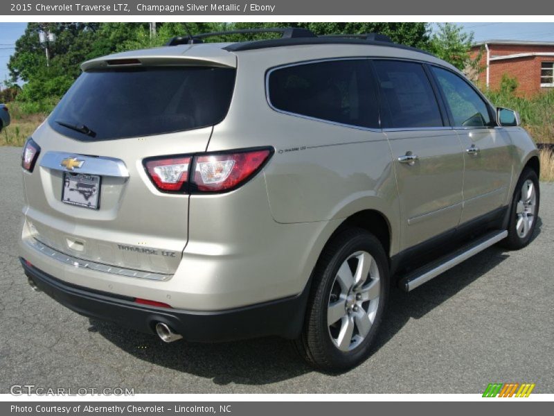 Champagne Silver Metallic / Ebony 2015 Chevrolet Traverse LTZ