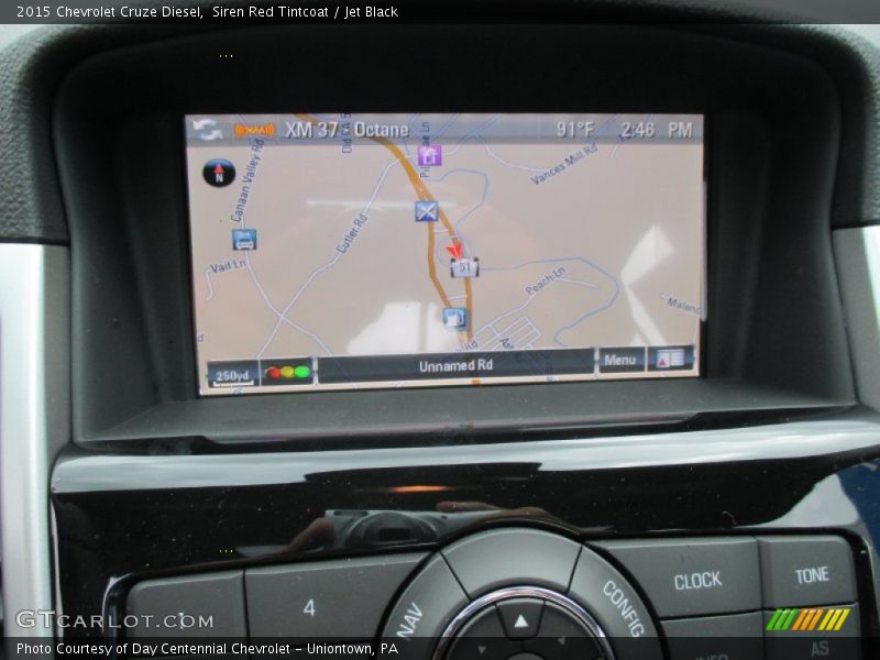 Siren Red Tintcoat / Jet Black 2015 Chevrolet Cruze Diesel