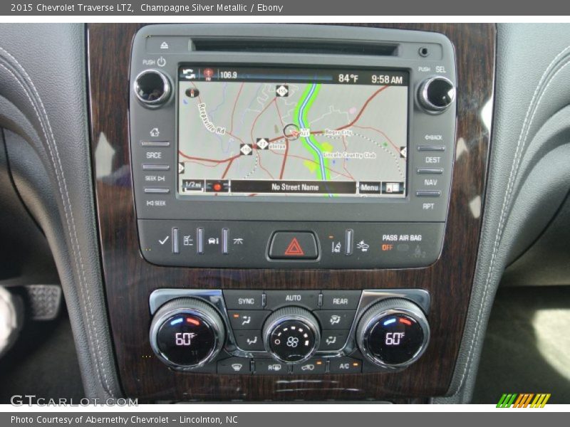 Champagne Silver Metallic / Ebony 2015 Chevrolet Traverse LTZ