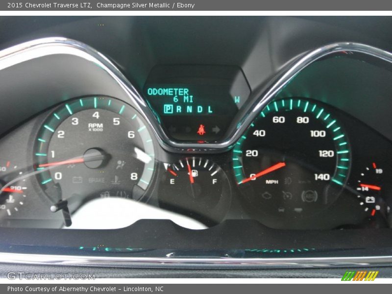 Champagne Silver Metallic / Ebony 2015 Chevrolet Traverse LTZ