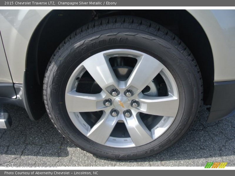 Champagne Silver Metallic / Ebony 2015 Chevrolet Traverse LTZ