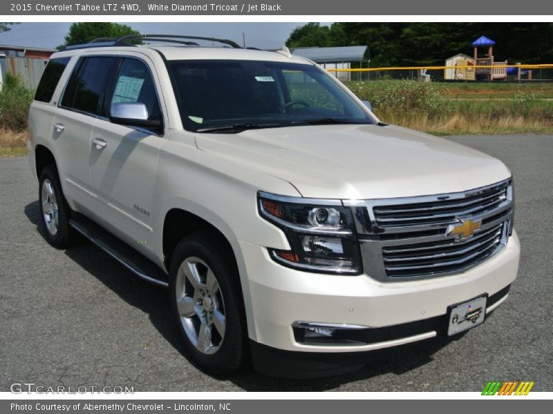 White Diamond Tricoat / Jet Black 2015 Chevrolet Tahoe LTZ 4WD