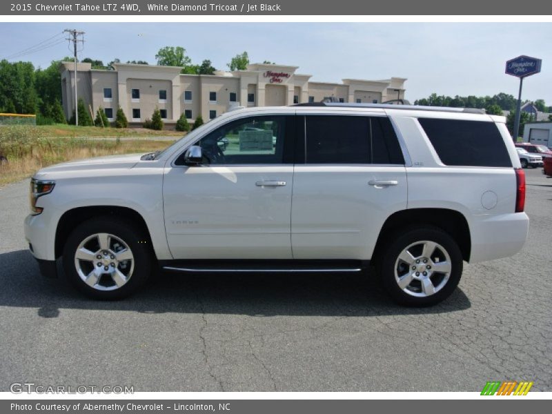 White Diamond Tricoat / Jet Black 2015 Chevrolet Tahoe LTZ 4WD