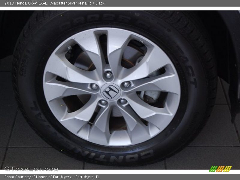 Alabaster Silver Metallic / Black 2013 Honda CR-V EX-L