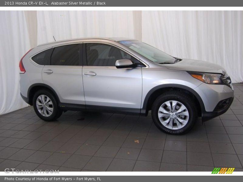 Alabaster Silver Metallic / Black 2013 Honda CR-V EX-L