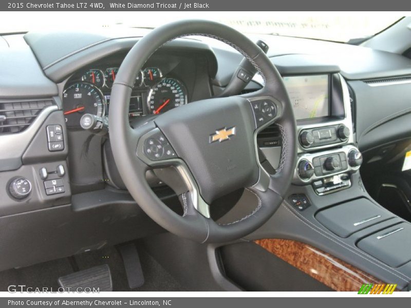 White Diamond Tricoat / Jet Black 2015 Chevrolet Tahoe LTZ 4WD