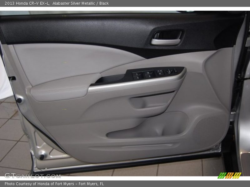 Alabaster Silver Metallic / Black 2013 Honda CR-V EX-L