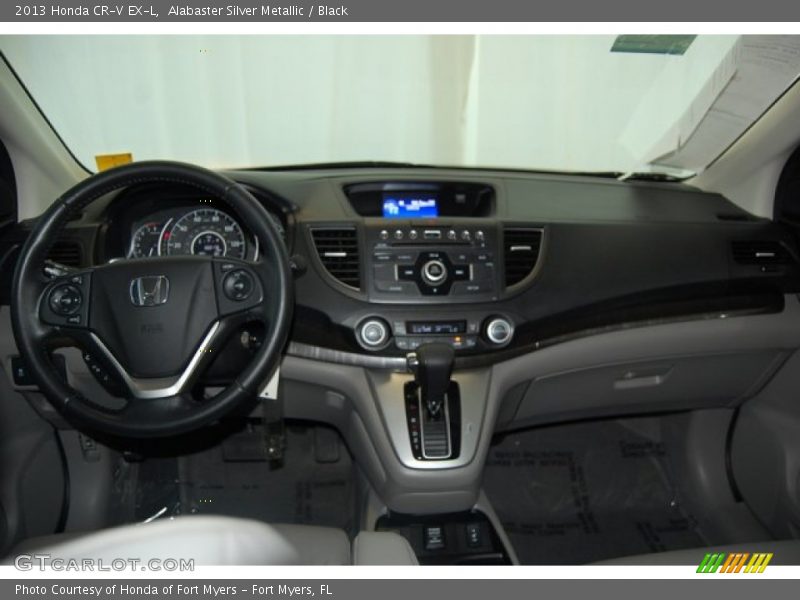 Alabaster Silver Metallic / Black 2013 Honda CR-V EX-L