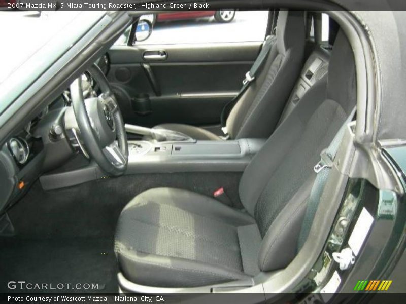 Highland Green / Black 2007 Mazda MX-5 Miata Touring Roadster