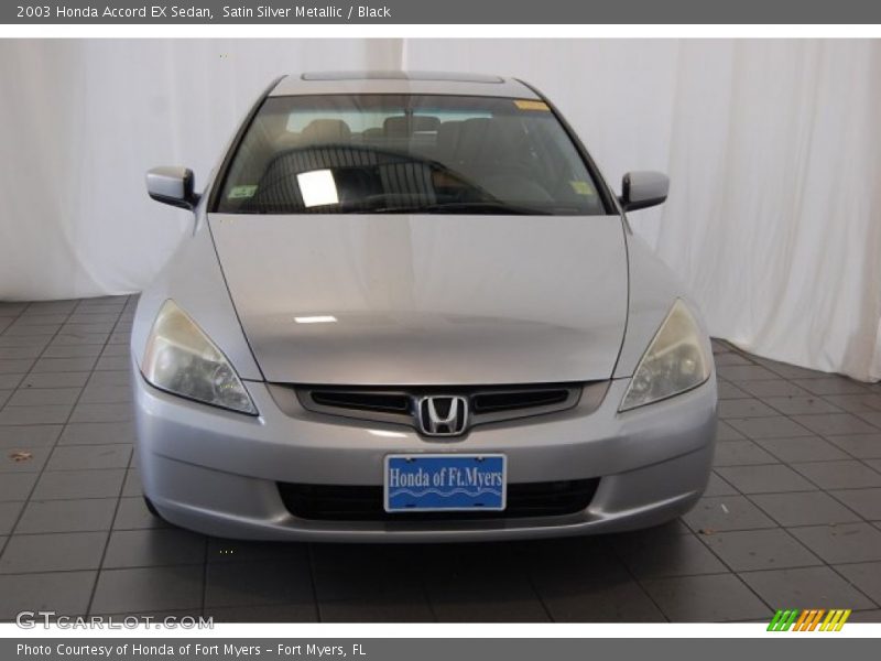 Satin Silver Metallic / Black 2003 Honda Accord EX Sedan