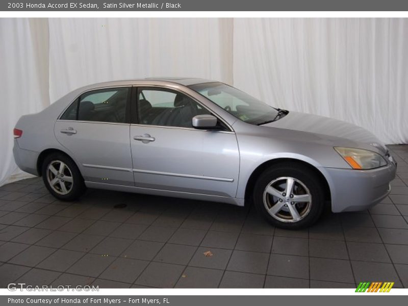 Satin Silver Metallic / Black 2003 Honda Accord EX Sedan