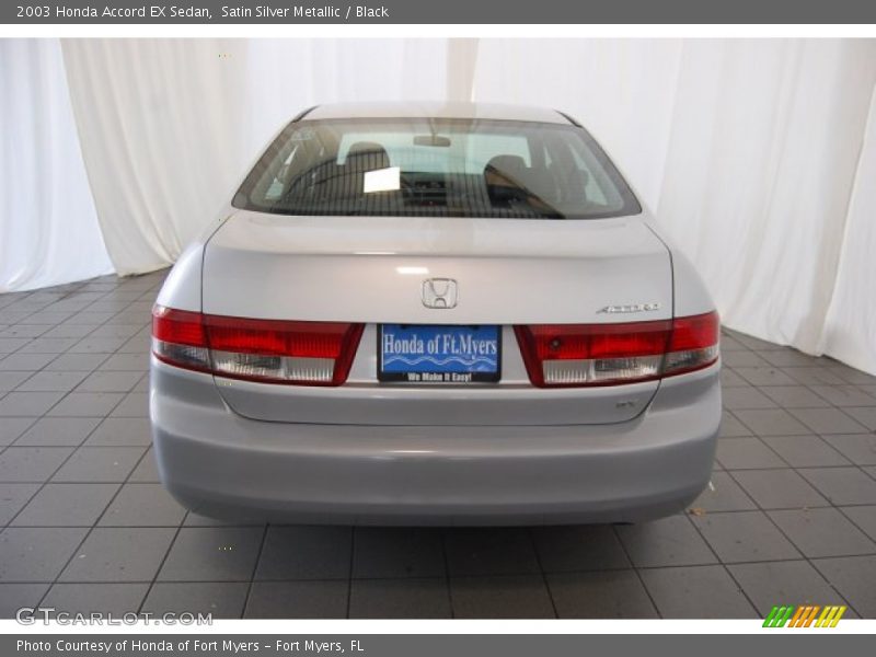 Satin Silver Metallic / Black 2003 Honda Accord EX Sedan