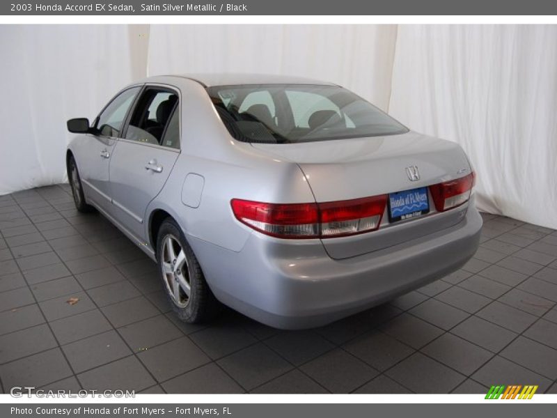 Satin Silver Metallic / Black 2003 Honda Accord EX Sedan
