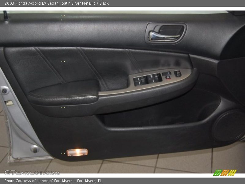 Satin Silver Metallic / Black 2003 Honda Accord EX Sedan