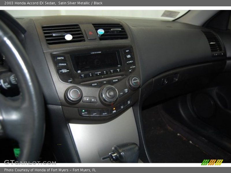 Satin Silver Metallic / Black 2003 Honda Accord EX Sedan