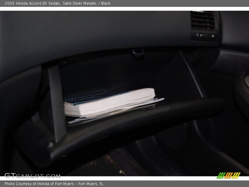 Satin Silver Metallic / Black 2003 Honda Accord EX Sedan