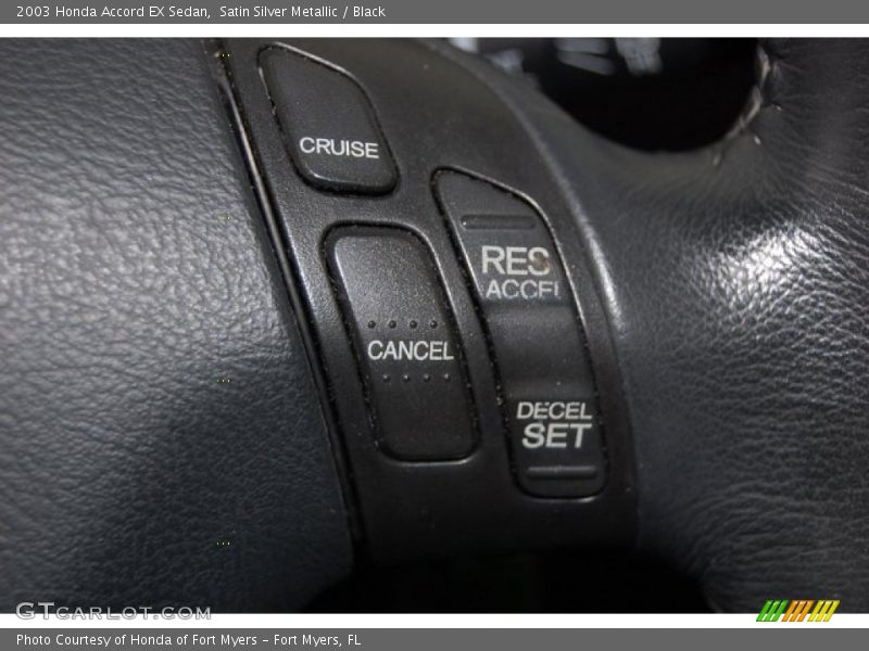 Satin Silver Metallic / Black 2003 Honda Accord EX Sedan