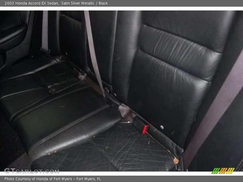 Satin Silver Metallic / Black 2003 Honda Accord EX Sedan