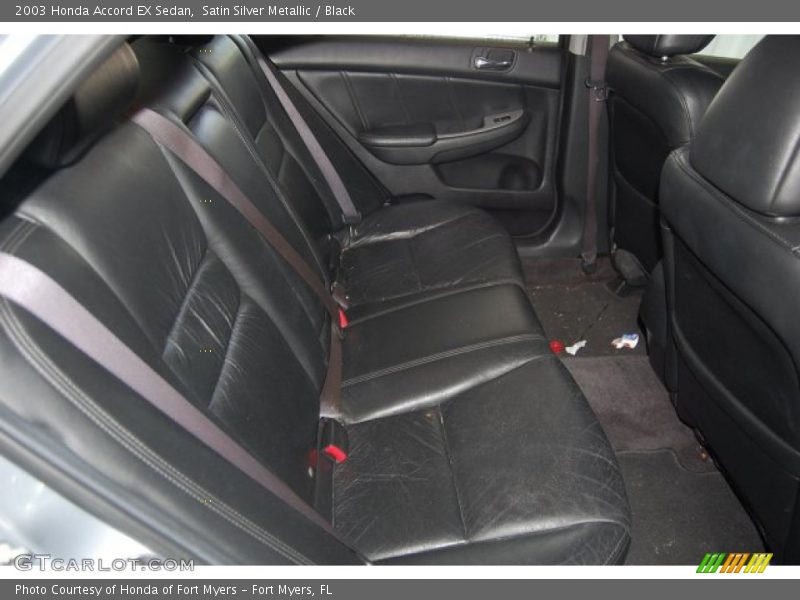 Satin Silver Metallic / Black 2003 Honda Accord EX Sedan
