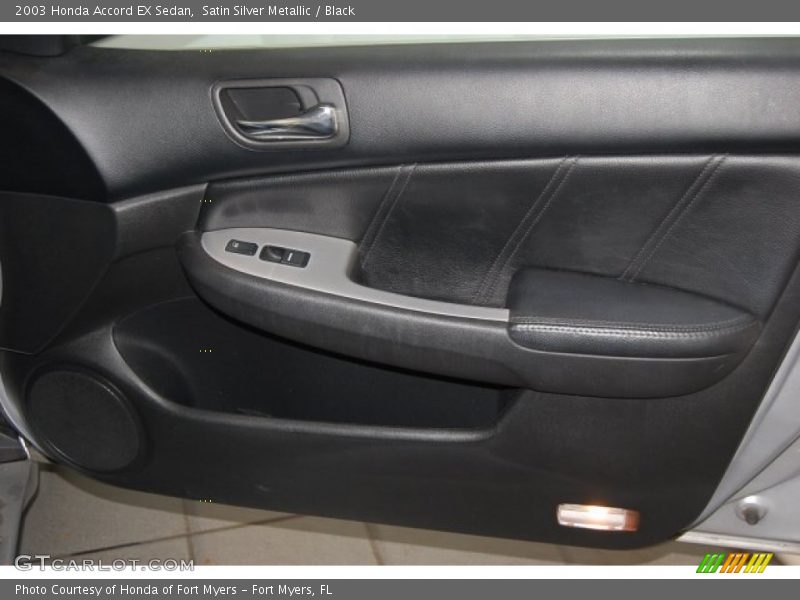Satin Silver Metallic / Black 2003 Honda Accord EX Sedan