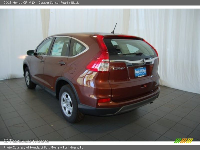 Copper Sunset Pearl / Black 2015 Honda CR-V LX