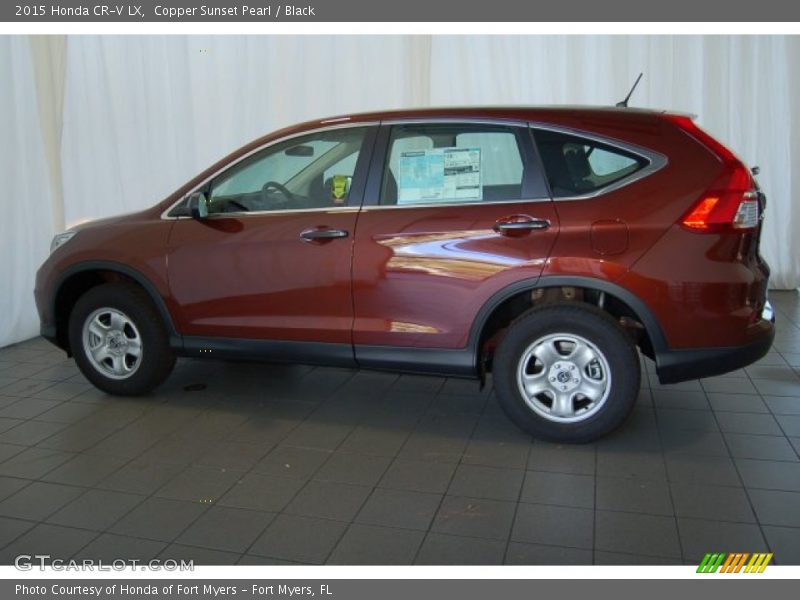 Copper Sunset Pearl / Black 2015 Honda CR-V LX