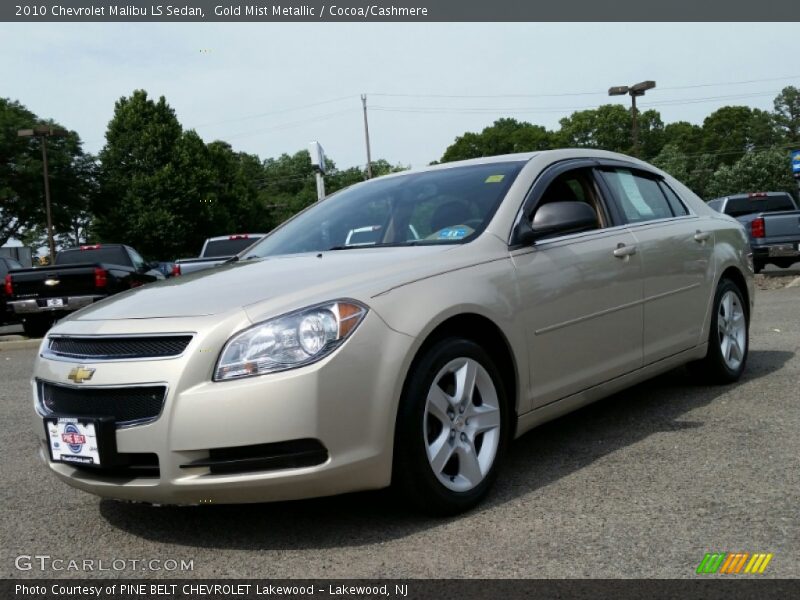 Gold Mist Metallic / Cocoa/Cashmere 2010 Chevrolet Malibu LS Sedan