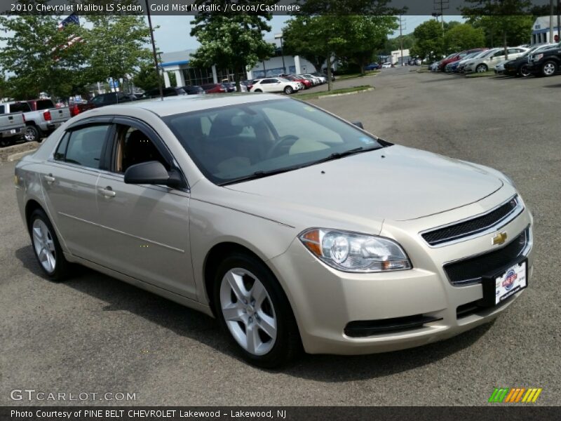 Gold Mist Metallic / Cocoa/Cashmere 2010 Chevrolet Malibu LS Sedan