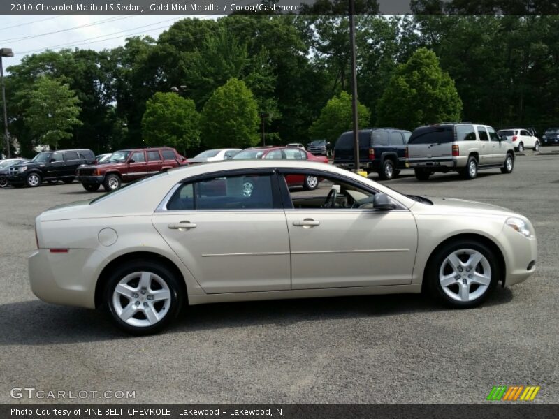 Gold Mist Metallic / Cocoa/Cashmere 2010 Chevrolet Malibu LS Sedan