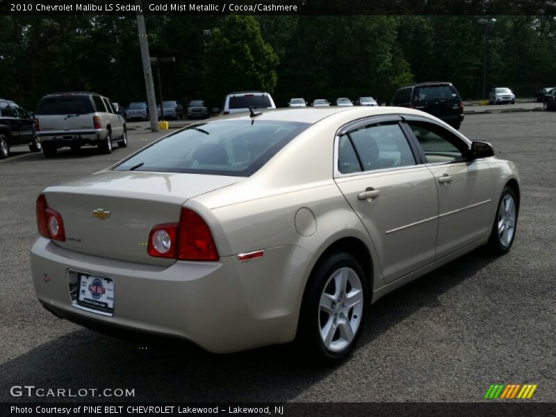 Gold Mist Metallic / Cocoa/Cashmere 2010 Chevrolet Malibu LS Sedan