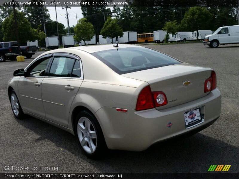 Gold Mist Metallic / Cocoa/Cashmere 2010 Chevrolet Malibu LS Sedan