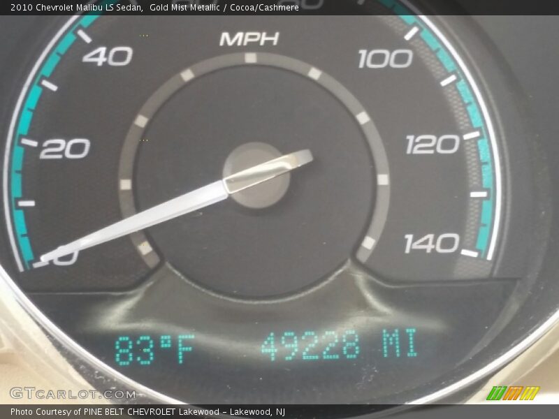 Gold Mist Metallic / Cocoa/Cashmere 2010 Chevrolet Malibu LS Sedan