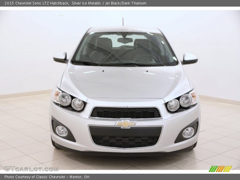 Silver Ice Metallic / Jet Black/Dark Titanium 2015 Chevrolet Sonic LTZ Hatchback