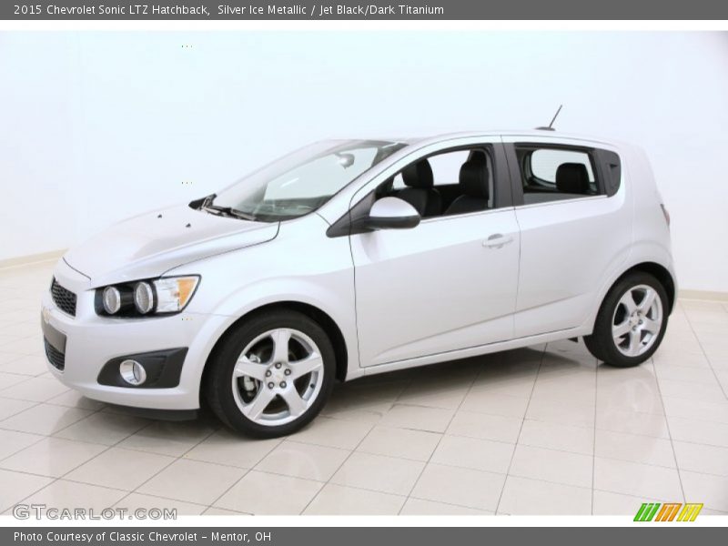 Silver Ice Metallic / Jet Black/Dark Titanium 2015 Chevrolet Sonic LTZ Hatchback